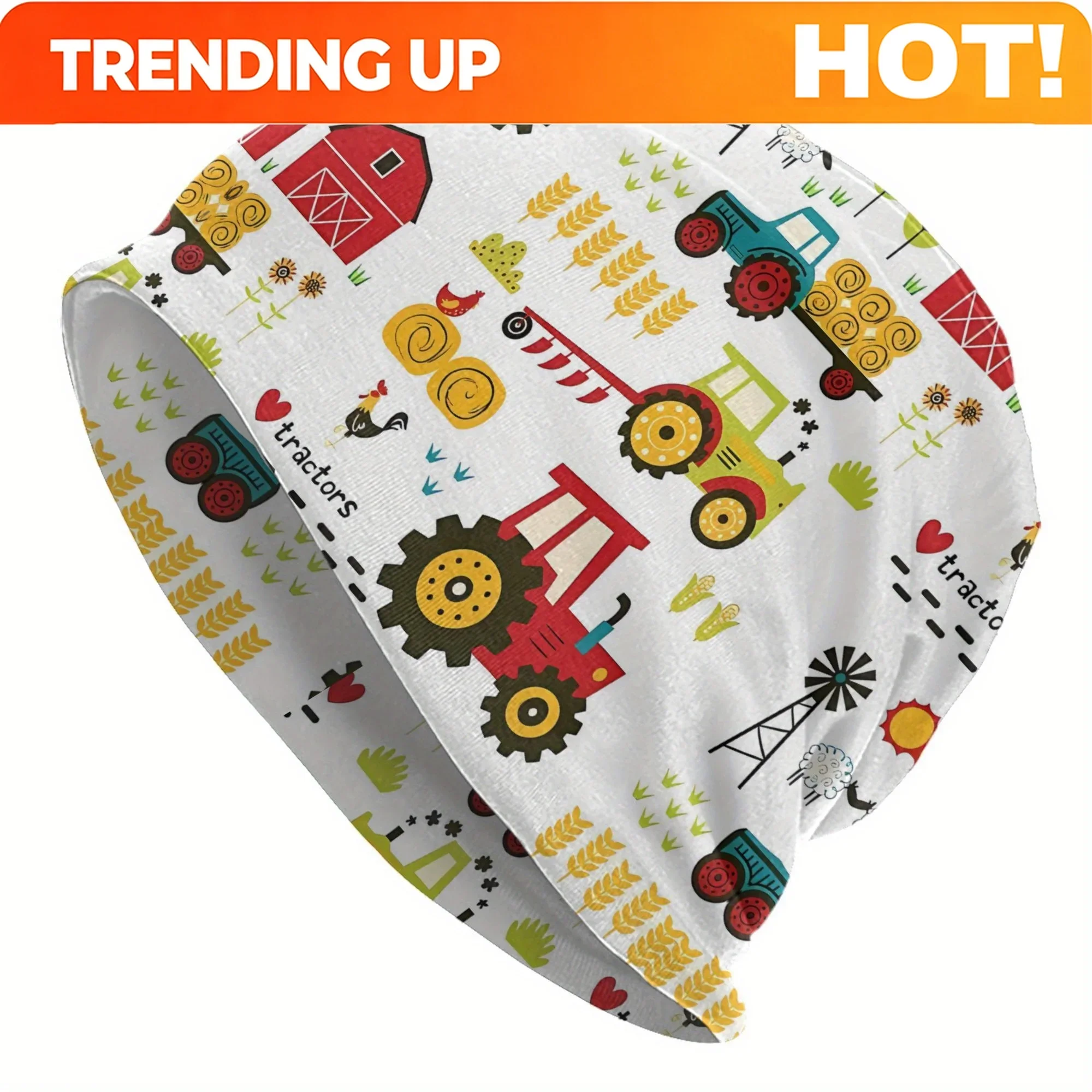 Agriculture Farming Hats - Personalizowana męska czapka beanie BIIHUDU z