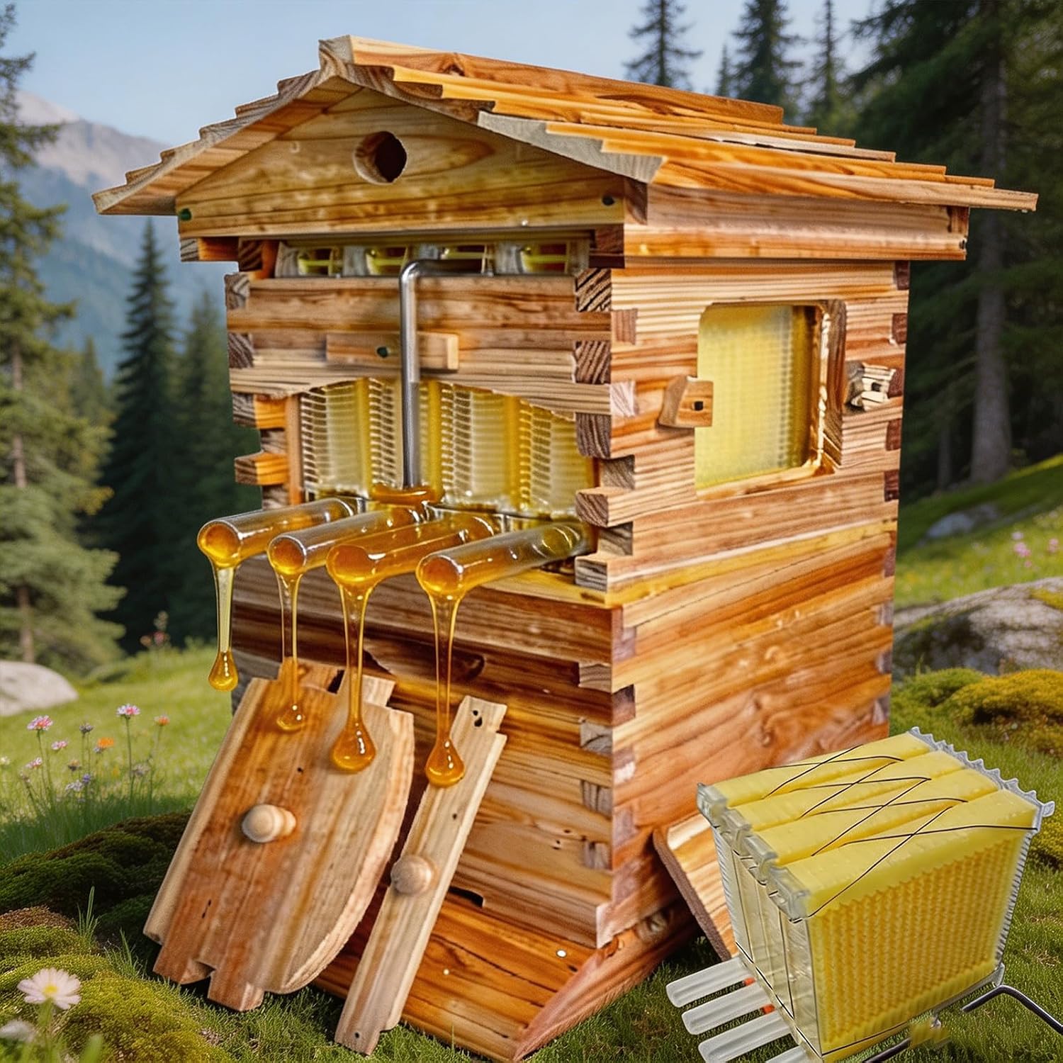 Drewniane pudełko do uli z aut – Beehive Frame Wax recenzja i cena