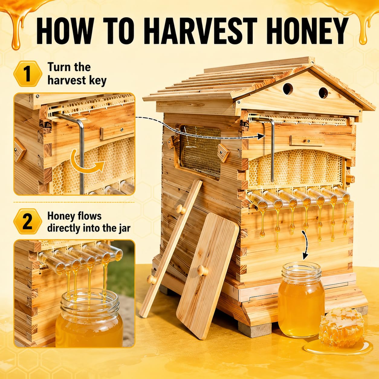 Drewniane pudełko do uli z aut – Beehive Frame Wax recenzja i cena